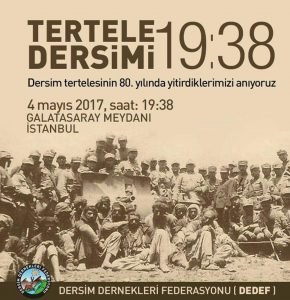 Dersim tertelesinin 80. yılında anma yapılacak