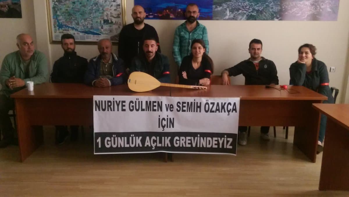 Gemlik'te 1 günlük açlık grevi dayanışma eylemi gerçekleştirildi